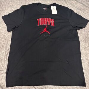 SIZE 2XL NIKE AIR JORDAN TOKYO EXCLUSIVE LOGO TEE BLACK